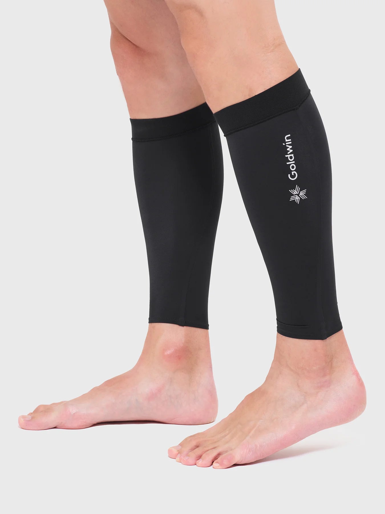 Goldwin Compression Calf Sleeves Black - Achilles Heel