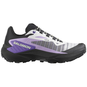 Salomon Women's Genesis Trail Running Shoes Black / White / Liberty - achilles heel