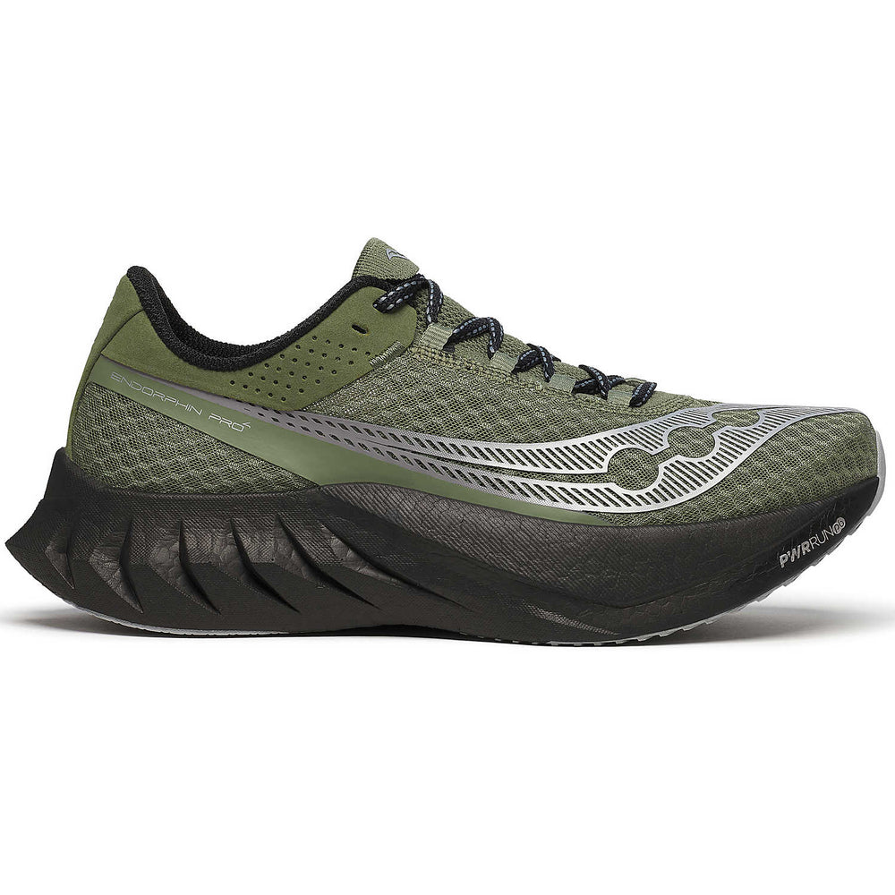Saucony Men's Endorphin Pro 4 Running Shoes Olivine / Black - achilles heel