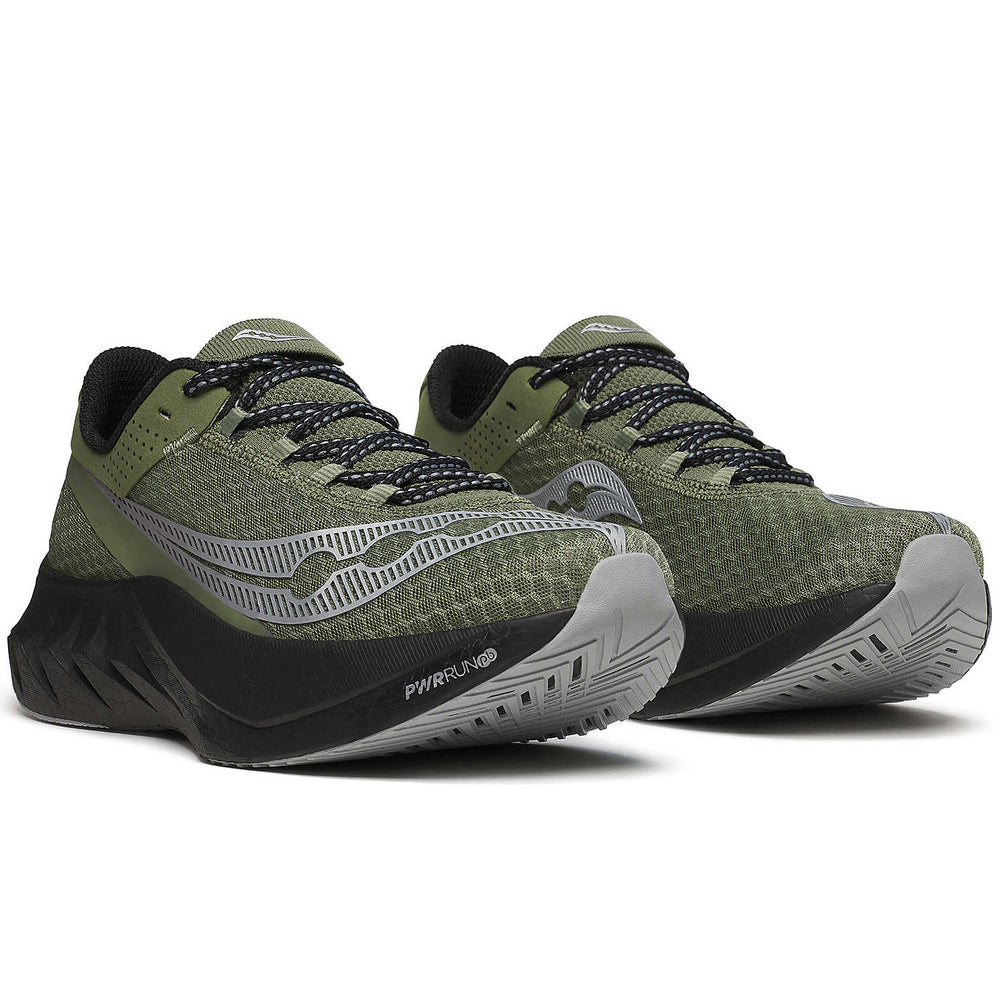 Saucony Men's Endorphin Pro 4 Running Shoes Olivine / Black - achilles heel