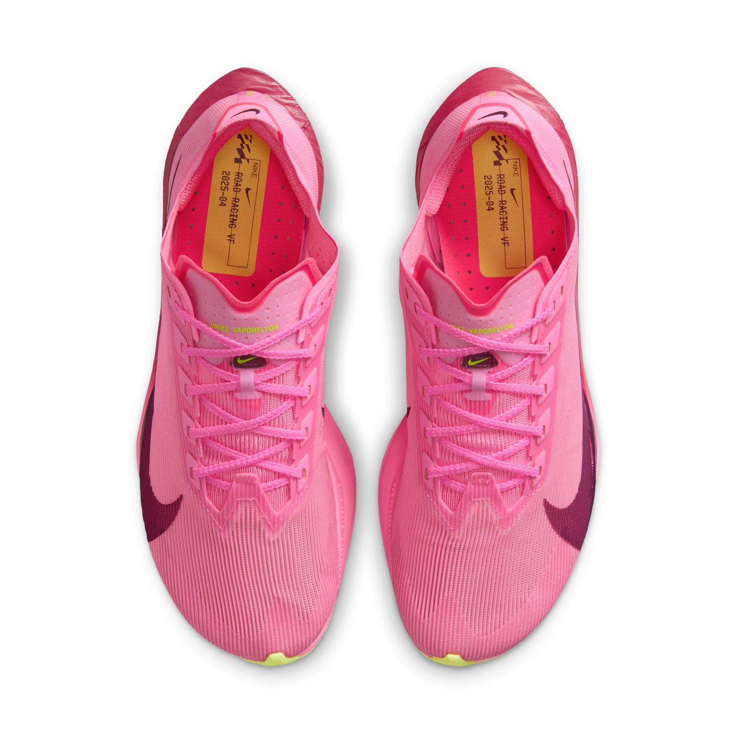 Women's Vaporfly 4 Running Shoes Pink Spell / Bordeaux / Hyper Pink