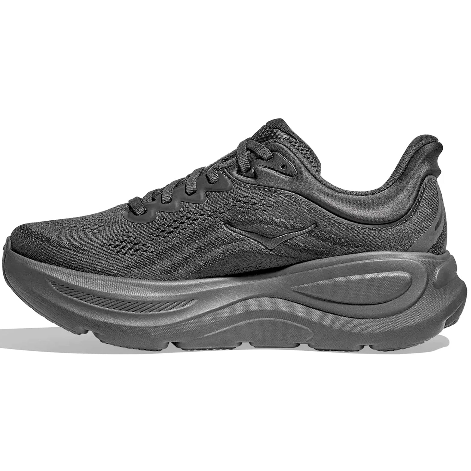 Women's Bondi 9 Wide Fit Running Shoes Black / Black - Achilles Heel