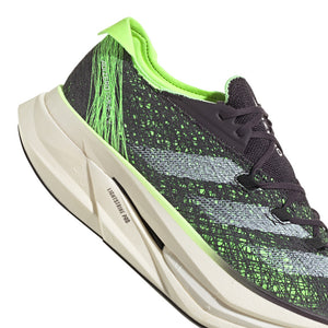 adidas Adizero Prime X 2 Strung Running Shoes Aurora Black / Zero Metallic / Green Spark - achilles heel