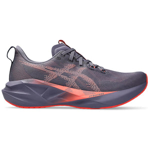 Asics Men's Novablast 5 Running Shoes Greyish Purple / Coral Reef - achilles heel