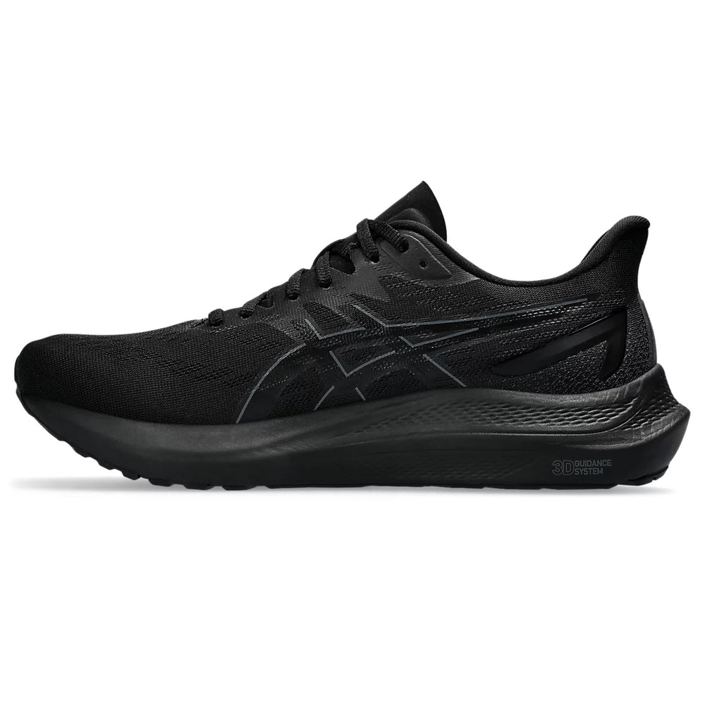 Asics Men's GT-2000 12 Running Shoes Black / Black - achilles heel