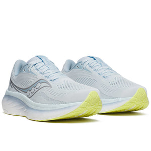 Saucony Women's Ride 18 Running Shoes Ice Melt / Dream - achilles heel