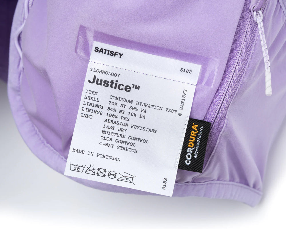 Satisfy Justice Cordura 5L Hydration Vest Mineral Lilac - achilles heel