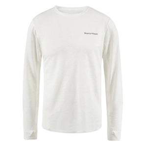 District Vision Men's Hemp Long Sleeve White - achilles heel