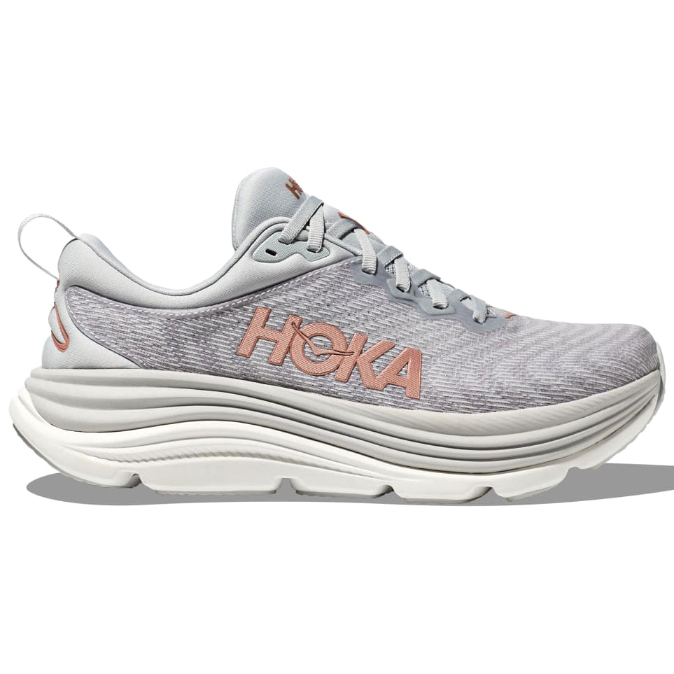 Hoka Women's Gaviota 5 Running Shoes Harbor Mist / Rose Gold - Achilles Heel