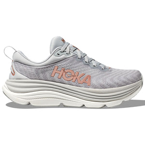 Hoka Women s Gaviota 5 Running Shoes Harbor Mist Rose Gold Achilles Heel