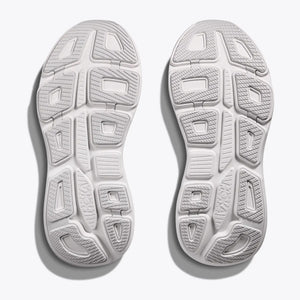 Hoka Women's Bondi 9 Running Shoes Cosmic Grey / White - achilles heel