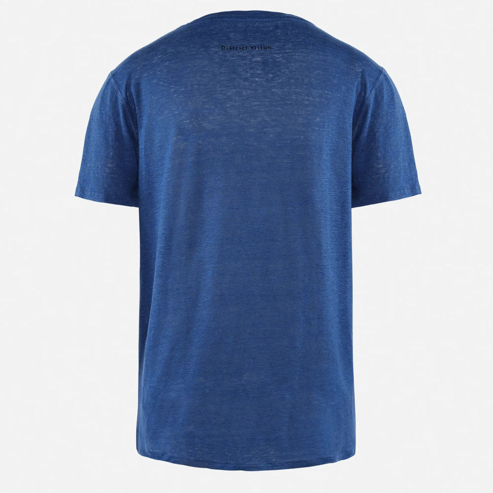 District Vision Men's Sukha Hemp Tee Ocean Blue - achilles heel