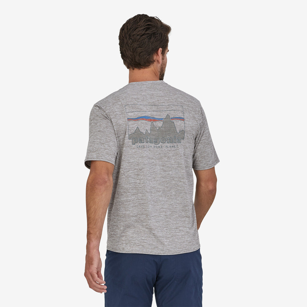 Patagonia Men's Capilene Cool Daily Graphic Tee '73 Skyline / Feather Grey - achilles heel