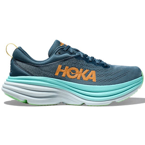 Hoka Men's Bondi 8 Running Shoes Real Teal / Shadow - achilles heel