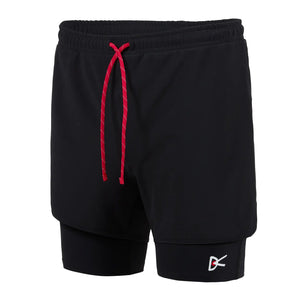 District Vision Men's Layered Pocketed Trail Shorts Black - achilles heel