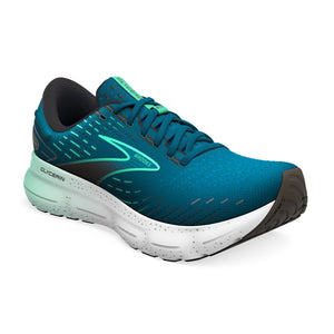 Brooks Men's Glycerin 20 Running Shoes Moroccan Blue / Black / Spring Bud - achilles heel