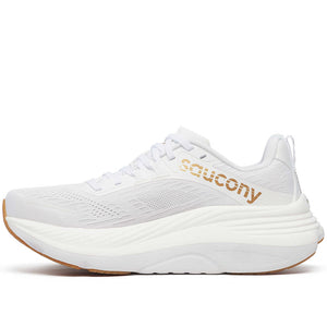 Saucony Women's Hurricane 24 Running Shoes White / Gold - achilles heel