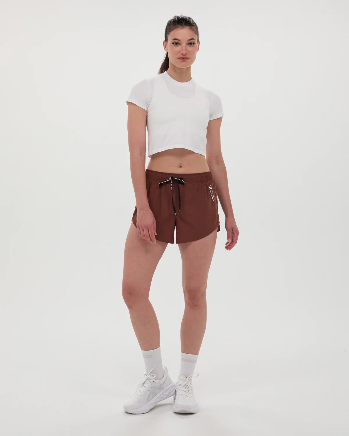 Women's Mercury Seamless Crop Tee White - Achilles Heel