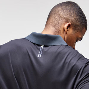 Bandit Men's NanoMesh Collared Performance Tee Black - achilles heel