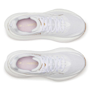Saucony Women's Hurricane 24 Running Shoes White / Gold - achilles heel
