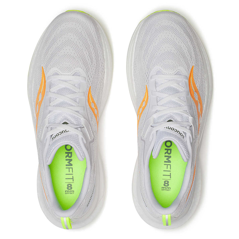 Saucony Men's Tempus 2 Running Shoes White / VO2 - achilles heel