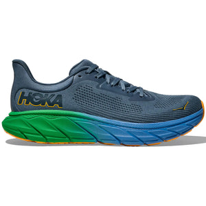 Hoka Men's Arahi 7 Wide Fit Running Shoes Thunder Cloud / Stormy Skies - achilles heel