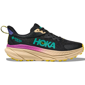 Hoka Men's Challenger 7 GORE-TEX Trail Running Shoes Black / Oatmeal - achilles heel