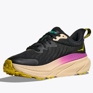 Hoka Men's Challenger 7 GORE-TEX Trail Running Shoes Black / Oatmeal - achilles heel