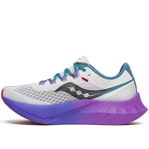 Saucony Women's Endorphin Pro 4 Running Shoes White / Shadow - achilles heel