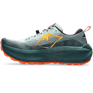 Asics Men's Trabuco Max 4 Trail Running Shoes Cold Moss / Nova Orange - achilles heel