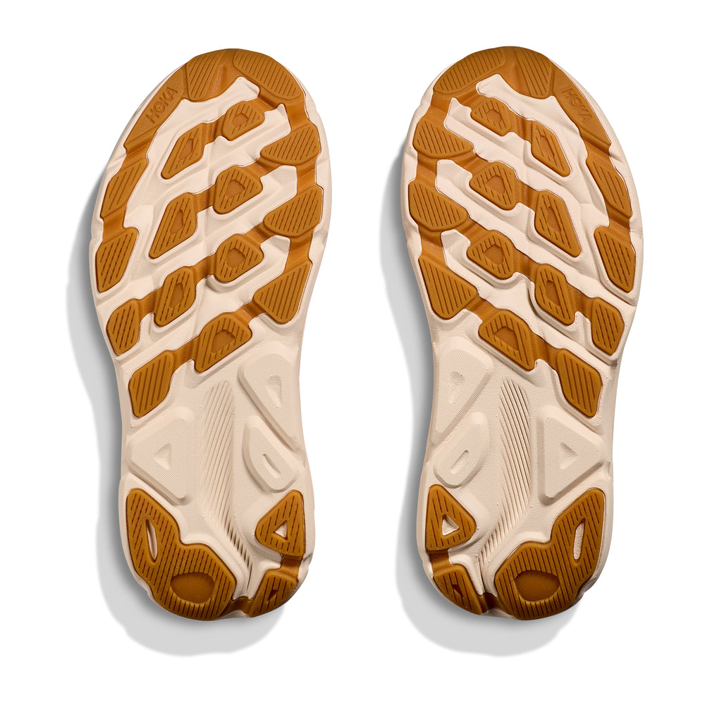 Hoka Women's Clifton 9 Running Shoes Sandstone / Cream - achilles heel