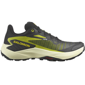 Salomon Men's Genesis Trail Running Shoes Black / Sulphur Spring / Transparent Yellow - achilles heel