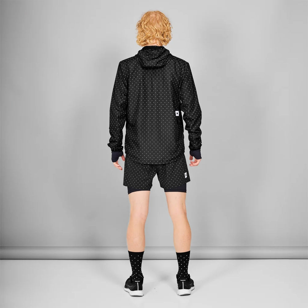 SAYSKY Men's Reflective Polka Blaze Jacket Black - achilles heel