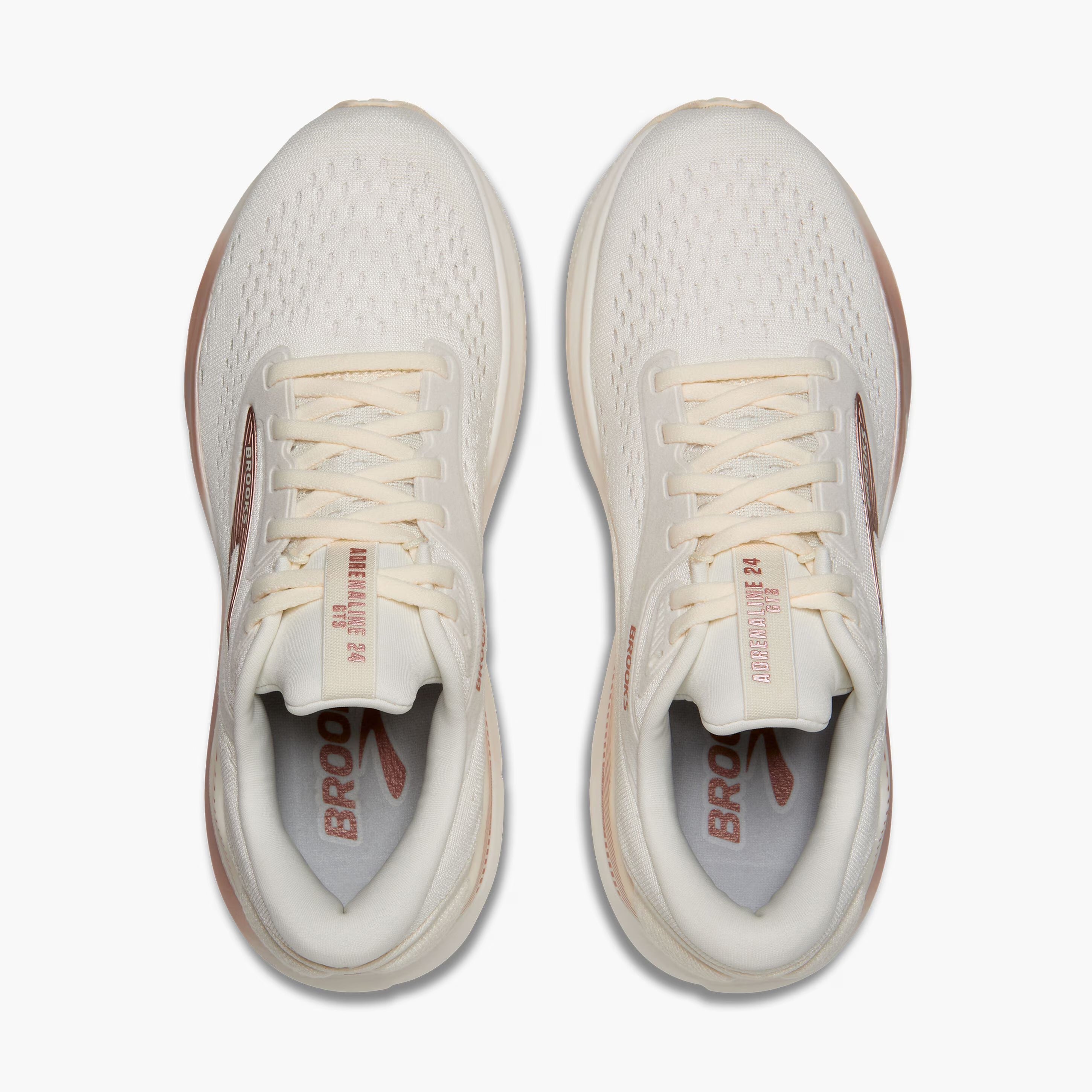 Women's Adrenaline GTS 24 Running Shoes Coconut / Rose Gold / White - Achilles Heel