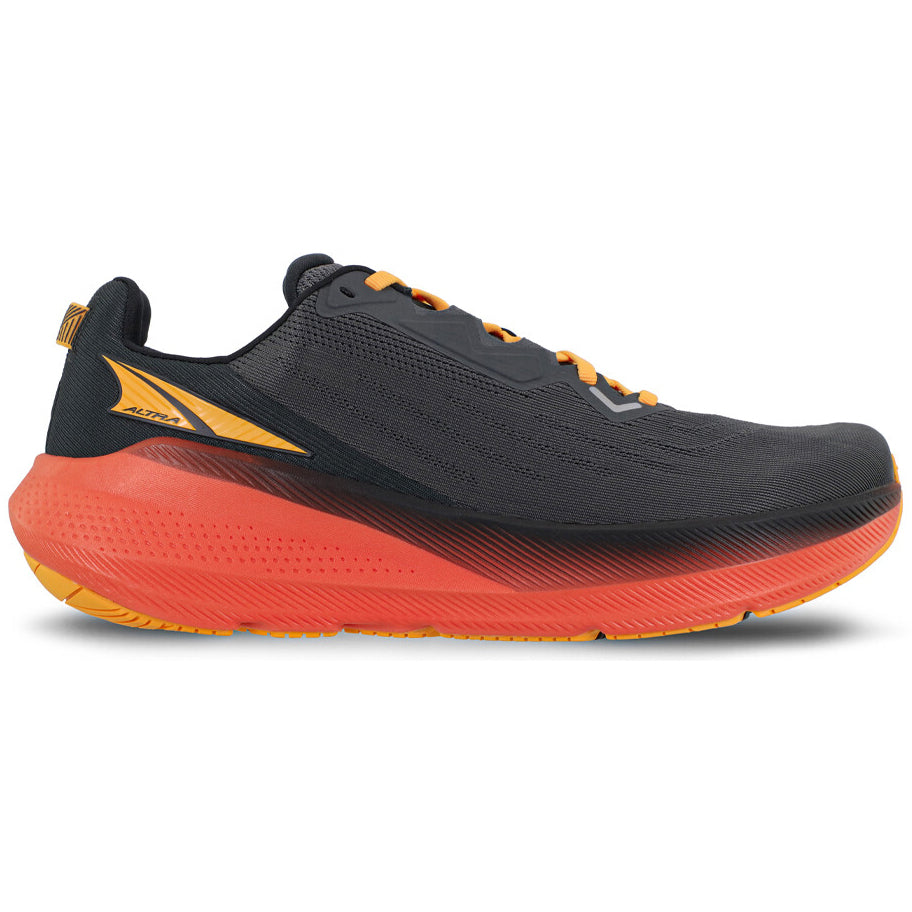 Altra Men's FWD VIA Running Shoes Black / Orange - achilles heel