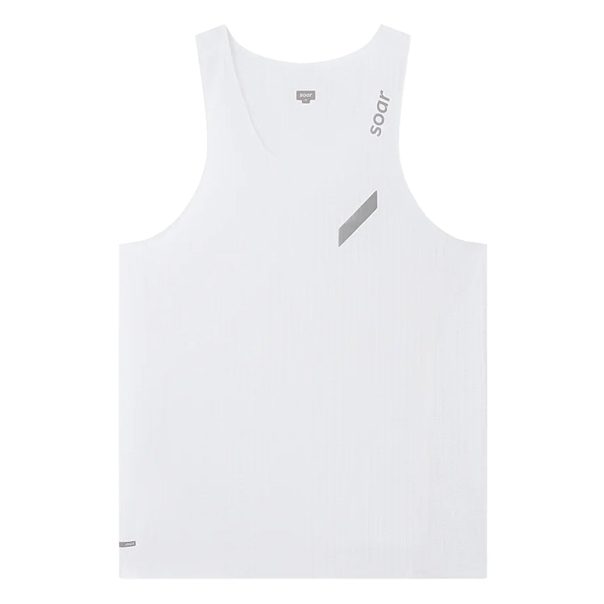 Soar Men's Race Vest White - achilles heel