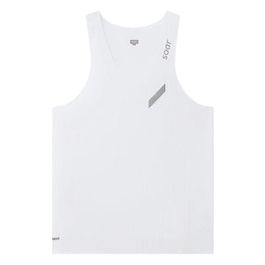 Soar Men's Race Vest White - achilles heel