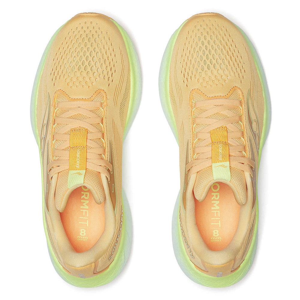 Saucony Women's Ride 18 Running Shoes Peach / Sunny - achilles heel