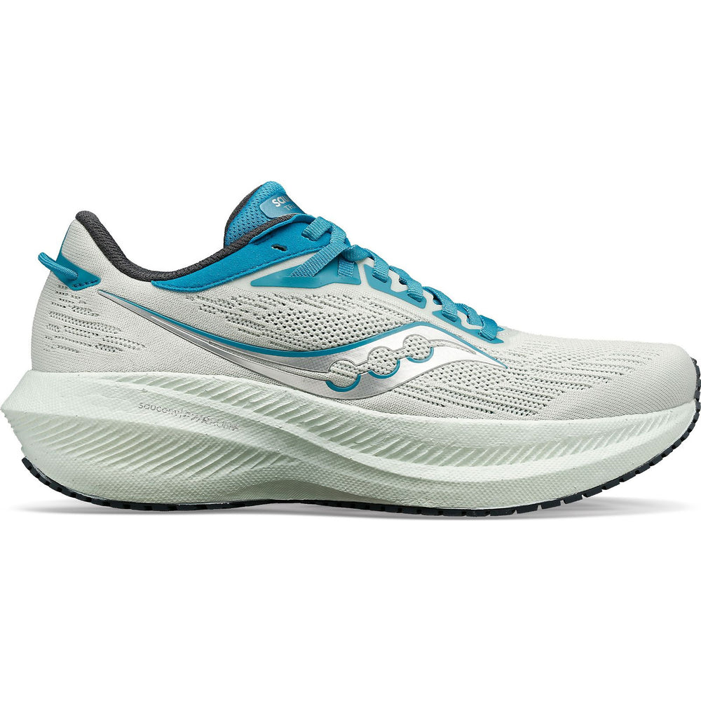 Saucony Women's Triumph 21 Running Shoes Mist / Ink - achilles heel
