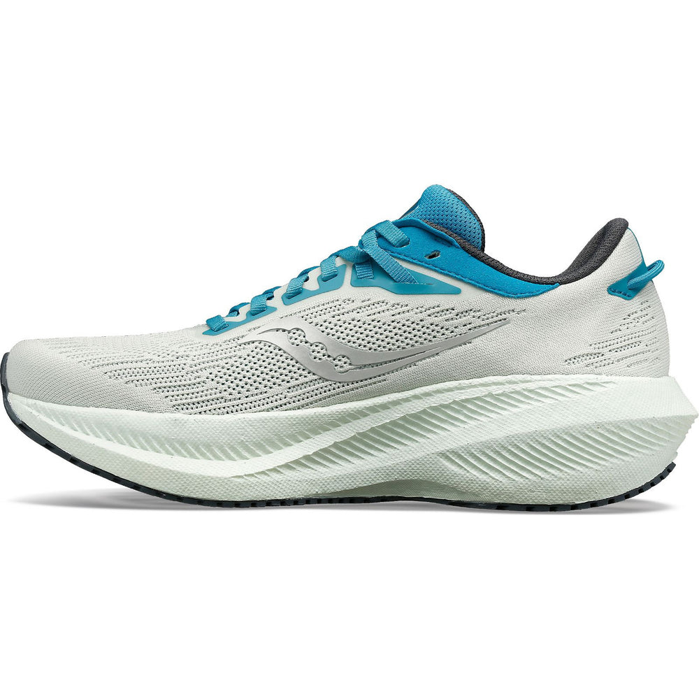 Saucony Women's Triumph 21 Running Shoes Mist / Ink - achilles heel