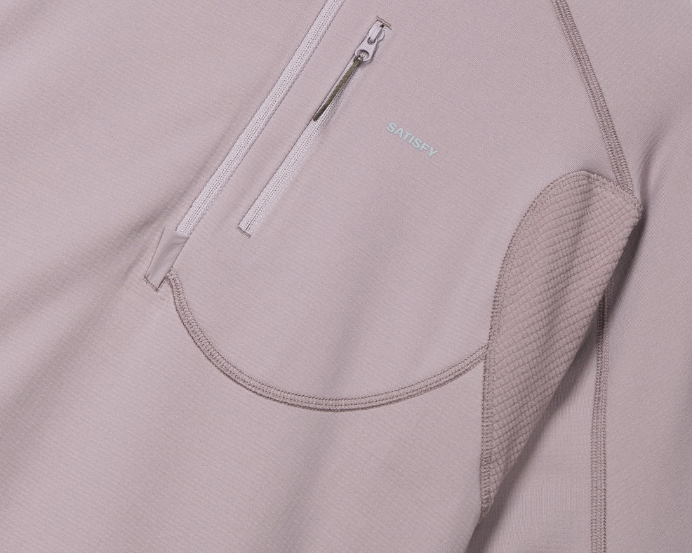 Satisfy GhostFleece Half-Zip Top Nirvana - achilles heel
