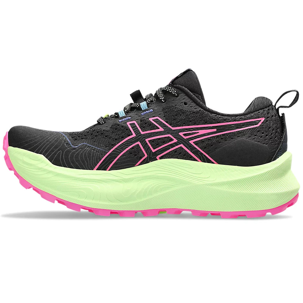 Asics Women's Trabuco Max 2 Trail Running Shoes Black / Hot Pink - achilles heel