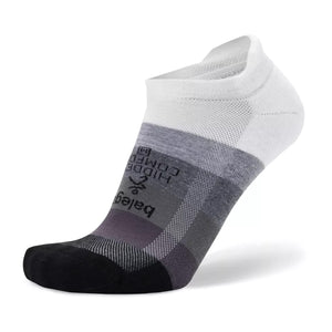 Balega Hidden Comfort Running Socks Gradient White / Asphalt - achilles heel