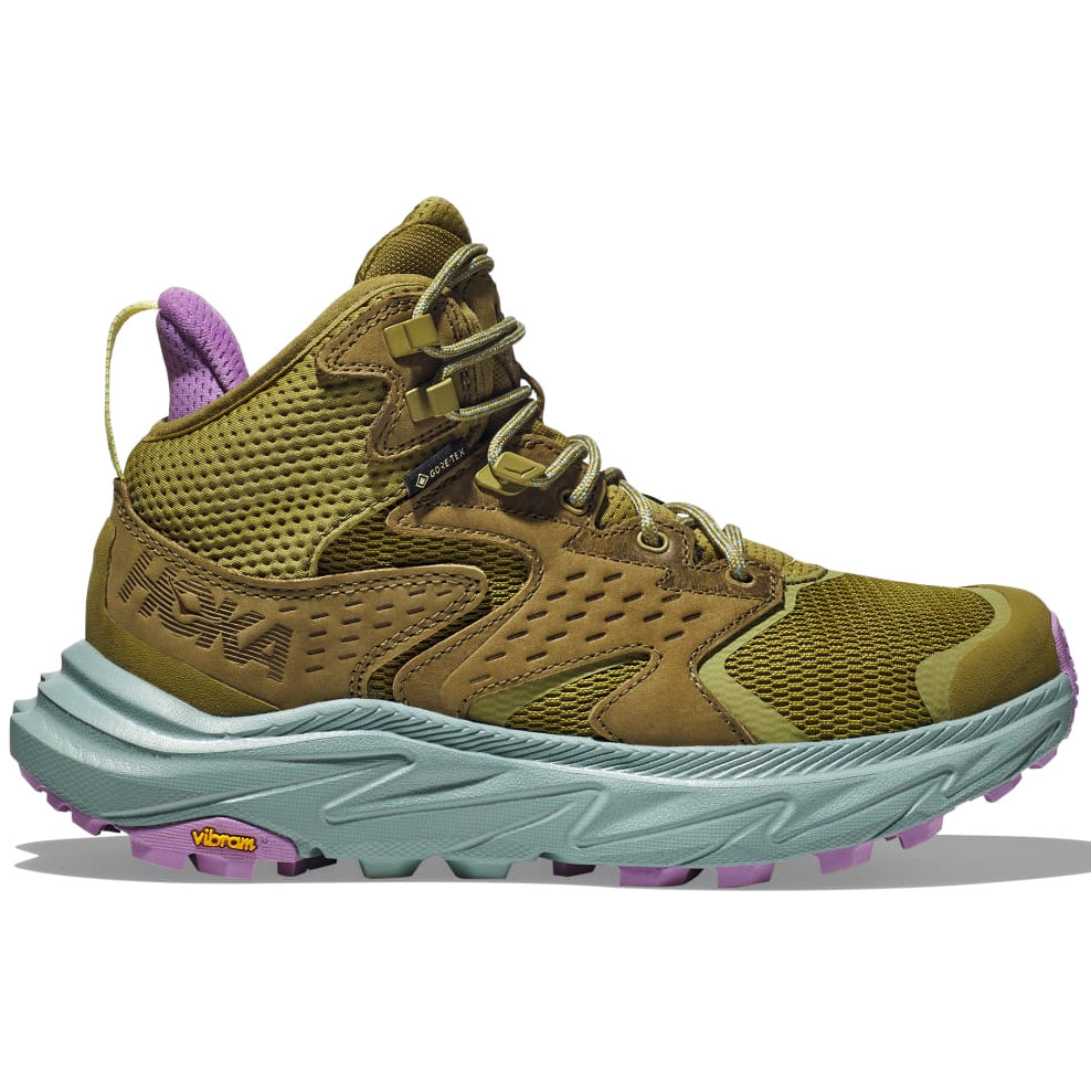 Hoka Women's Anacapa 2 Mid GORE-TEX Walking Boots Green Moss / Agave - achilles heel