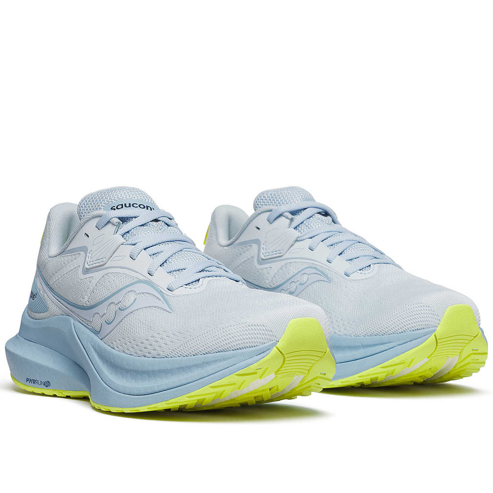 Saucony Women's Tempus 2 Running Shoes Ice / Primrose - achilles heel