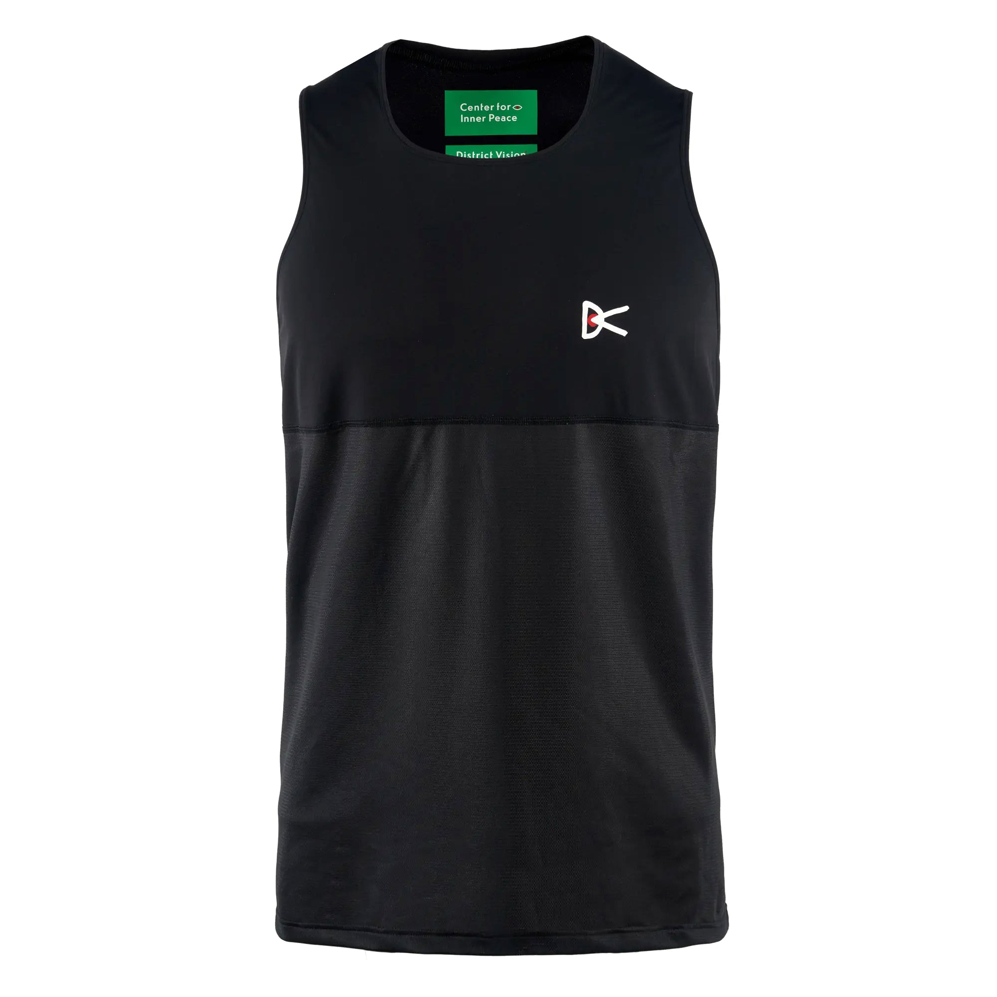 Men's Paneled Mesh Singlet Black - Achilles Heel