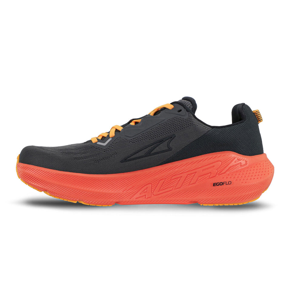 Altra Men's FWD VIA Running Shoes Black / Orange - achilles heel