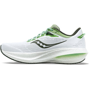 Saucony Men's Triumph 21 Running Shoes White / Umbra - achilles heel