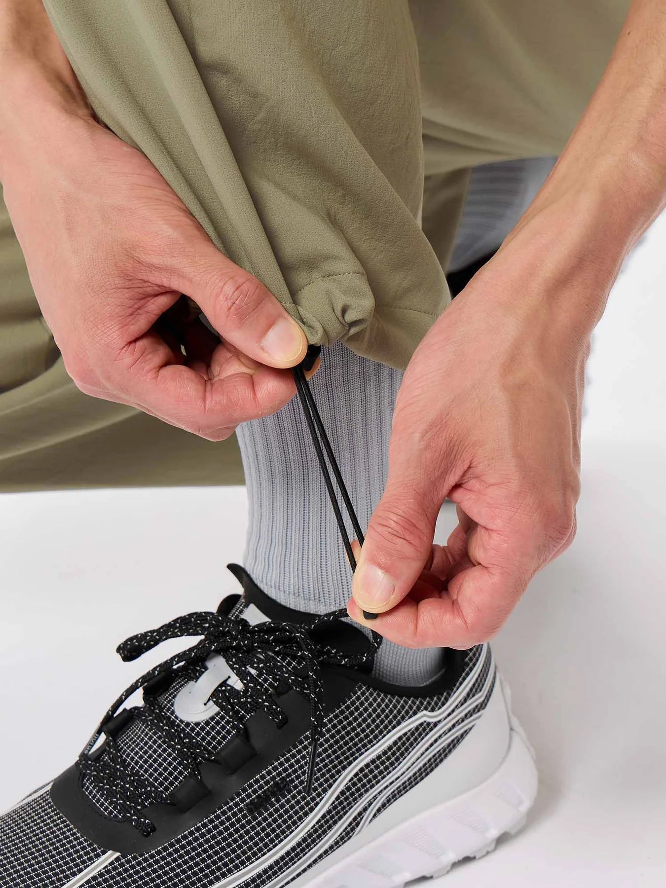 Men's Wide Ankle Easy Pants Black - Achilles Heel