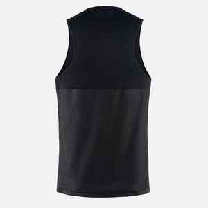 District Vision Men's Paneled Mesh Singlet Black - achilles heel